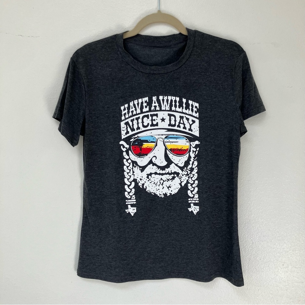 ๐ 3 for $12 โข WILLIE NELSON โข have a Willie nice day tee - Picture 8 of 8